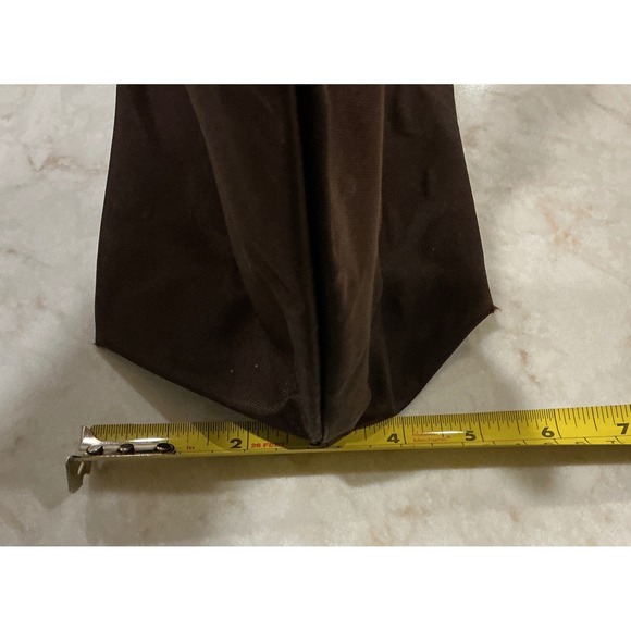 Longchamp Tote Bag Brown Leather Trim Logo Nylon Travel Shopping Shoulder - Picture 6 of 14